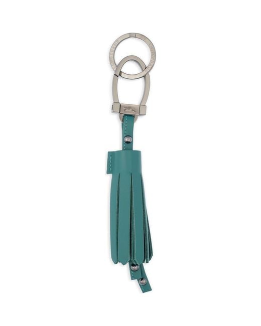 Longchamp Blue Tassel Key Ring