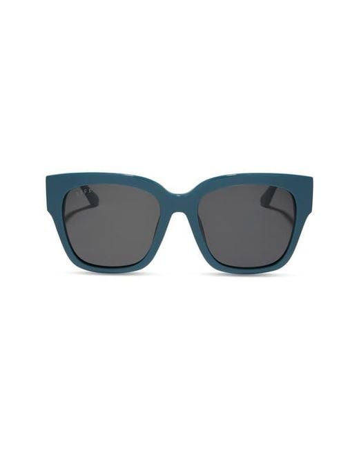 DIFF Gray Bella Ii 50Mm Square Sunglasses