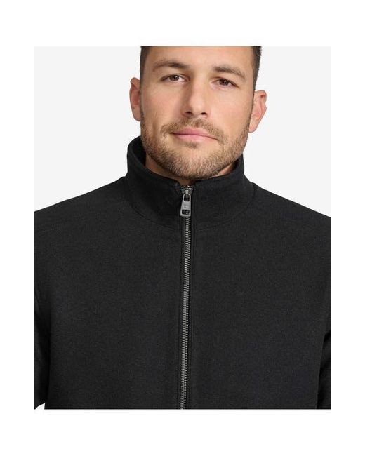 Calvin Klein Wool Blend Bomber Jacket in Black for Men Lyst