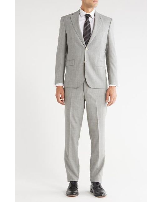 Jack Victor Gray Esprit Pinstripe Wool Suit for men