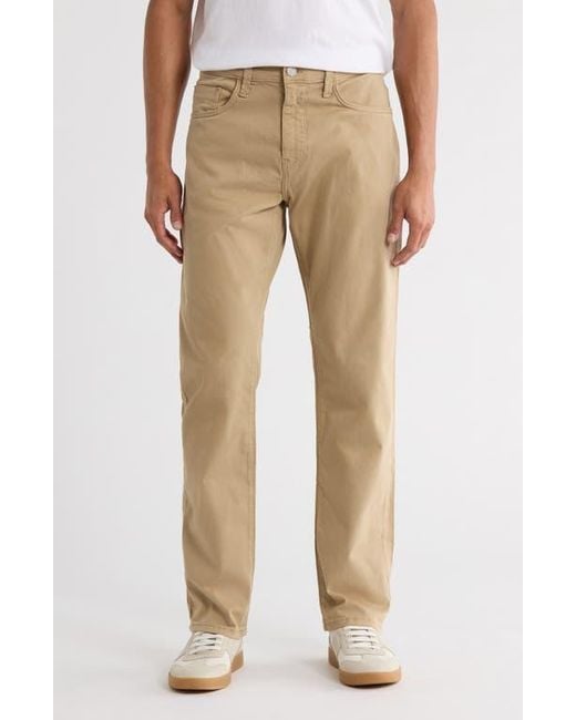 Mavi Natural Zach Straight Leg Twill Pants for men