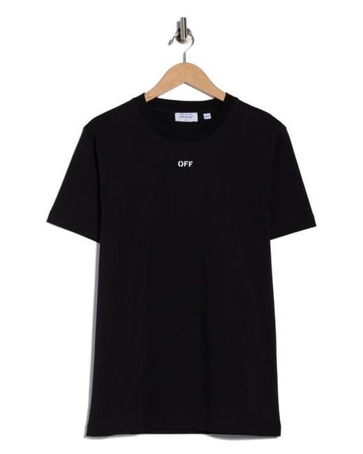 Off-White c/o Virgil Abloh Black Stitch Arrow Slim Fit T-Shirt for men