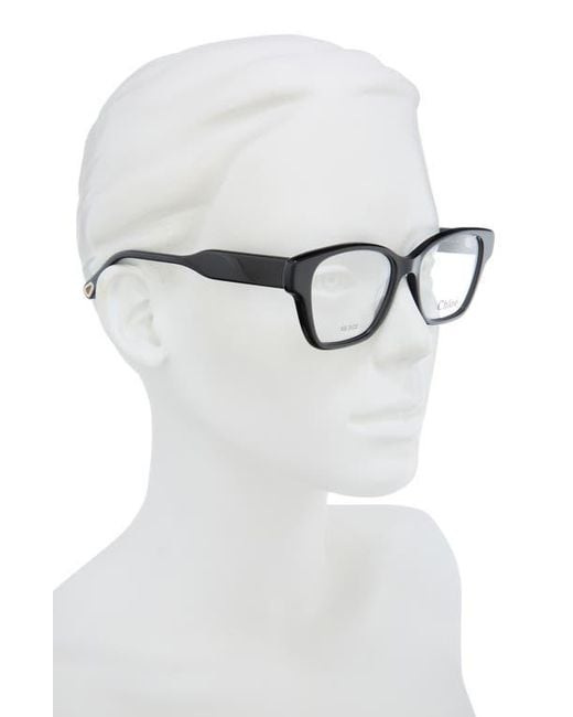 Chloé Black 51Mm Cat Eye Optical Frames