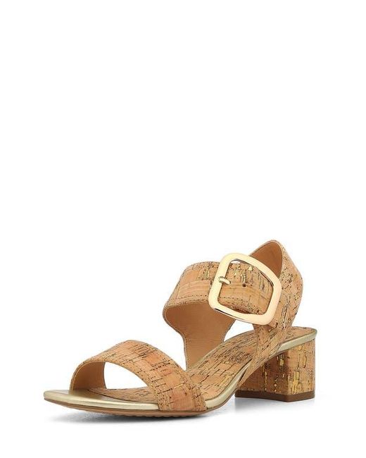 Donald J Pliner Natural Ankle Strap Sandal