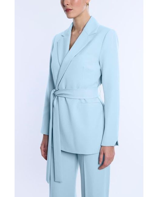 BCBGMAXAZRIA Blue Belted Tailored Jacket