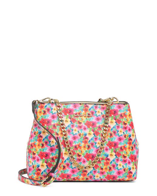 Nanette Lepore Red Floral Print Satchel In Ditsy Floral At Nordstrom Rack