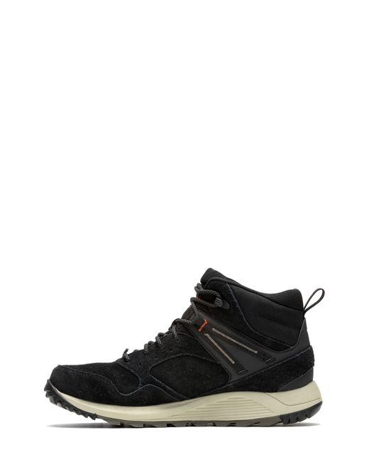 Merrell Black Wildwood Waterproof Leather Sneaker for men