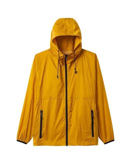 Noize Orange Hooded Windbreaker for men