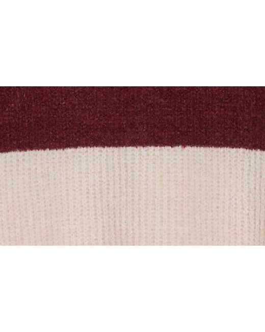 Vigoss Red Stripe Rugby Polo Sweater