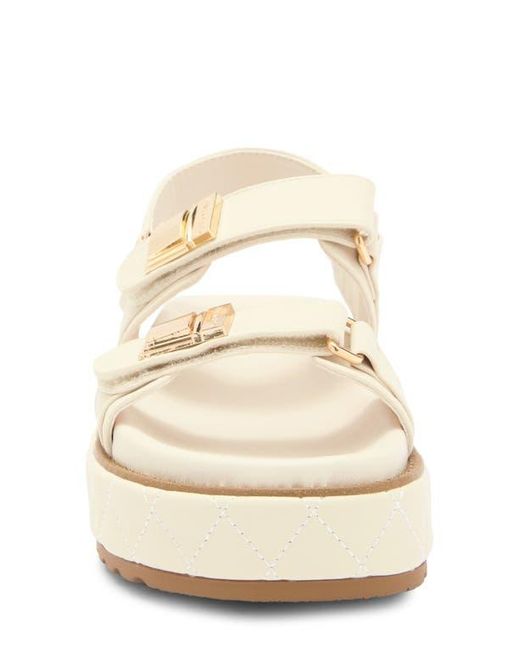 Steve Madden White Bowie Platform Slingback Sandal