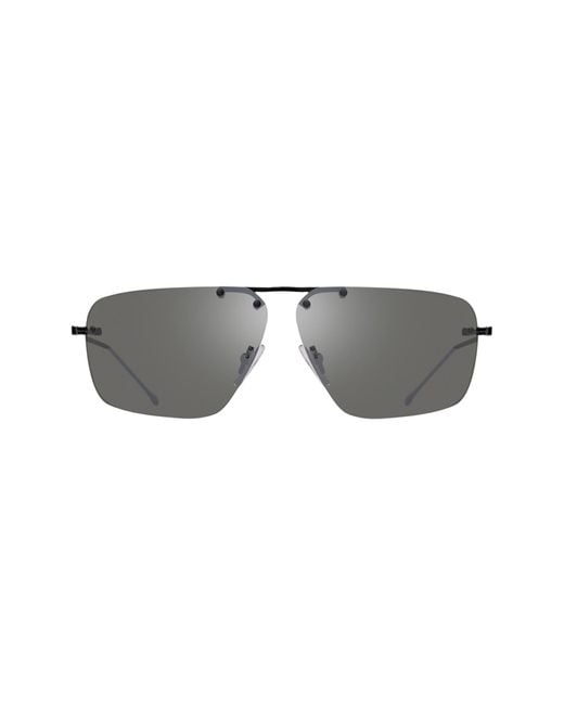 Revo Gray Air 1 65mm Square Sunglasses for men