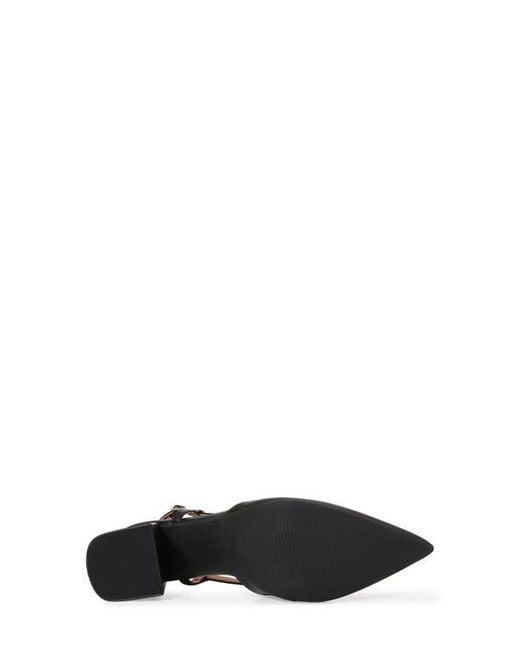 BERNESS Black Slingback Pump