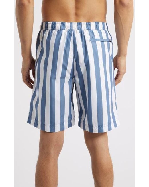Nordstrom Blue 8-Inch Polyester Classic Swim Trunks for men