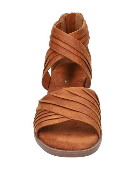 Bella Vita Brown Quinnell Ankle Strap Sandal
