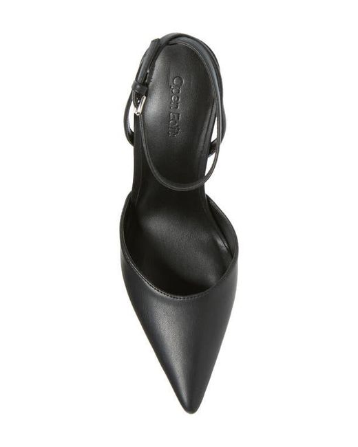 Open Edit Black Neesha Ankle Strap Pump