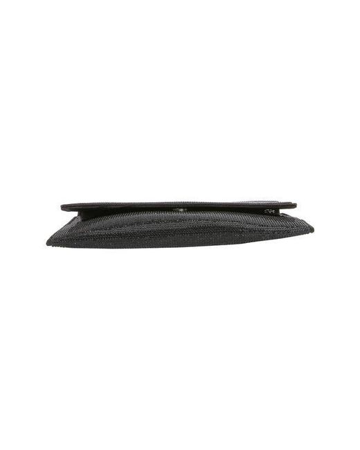 BERNESS Black Rhinestone Envelope Clutch