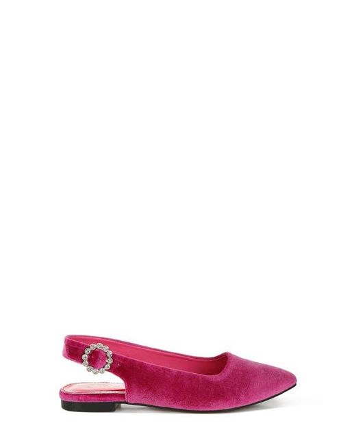 LONDON RAG Red Dolan Slingback Flat