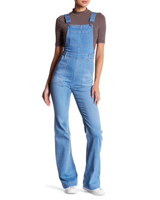 AG Jeans Blue Lolita Flare Overall