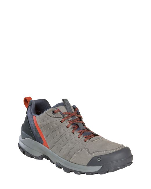 Oboz Gray Sypes Low B-dry Hiking Sneaker for men