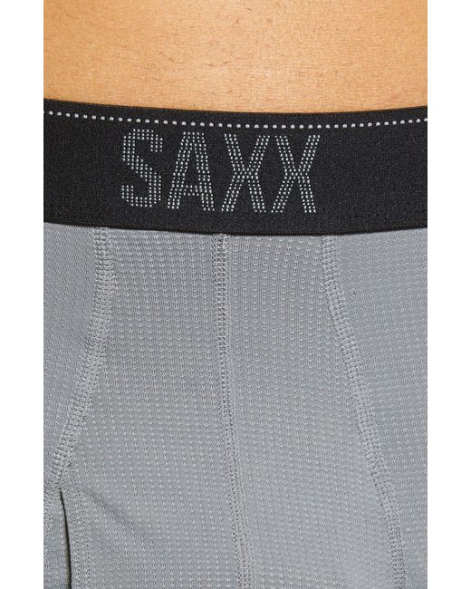 Saxx Underwear Co. Blue Quest Quick Dry Mesh Slim Fit Boxer Briefs for men