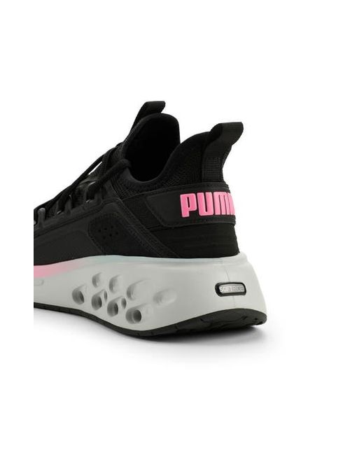 PUMA Black Softride Frequence Street Sneaker