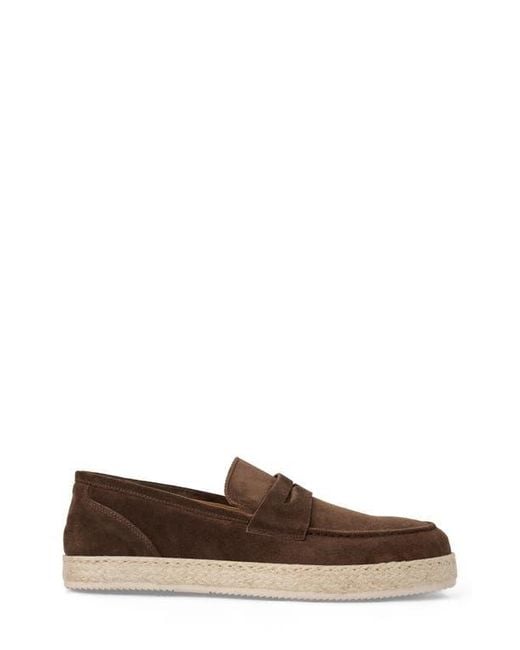 Bruno Magli Amalfi Suede Loafer, Brown Bruno Magli Amalfi Penny Loafer in Brown for Men | Lyst main image 4