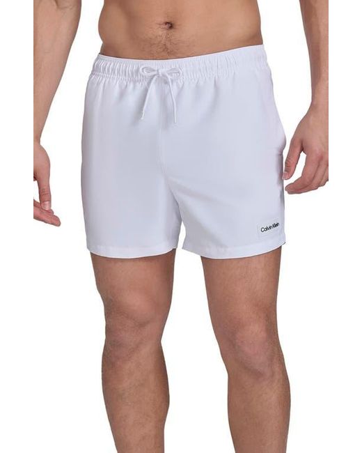 Calvin Klein Blue Core Swim Trunks for men