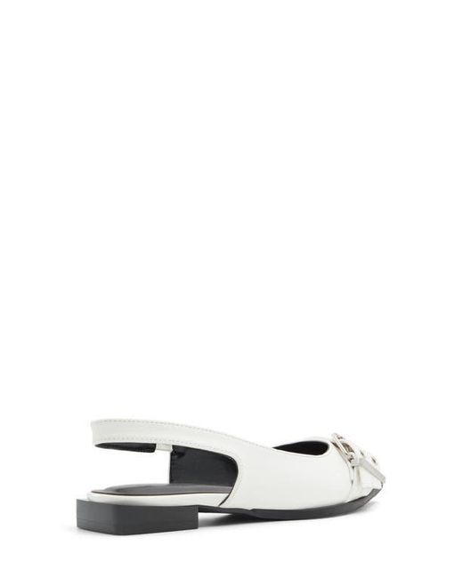 ALDO White Natallya Slingback Flat