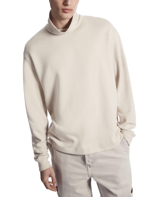 COS Natural Relaxed Fit Turtleneck Sweatshirt for men