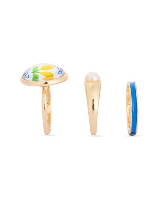 Leith Blue Lemon 3-Pack Rings