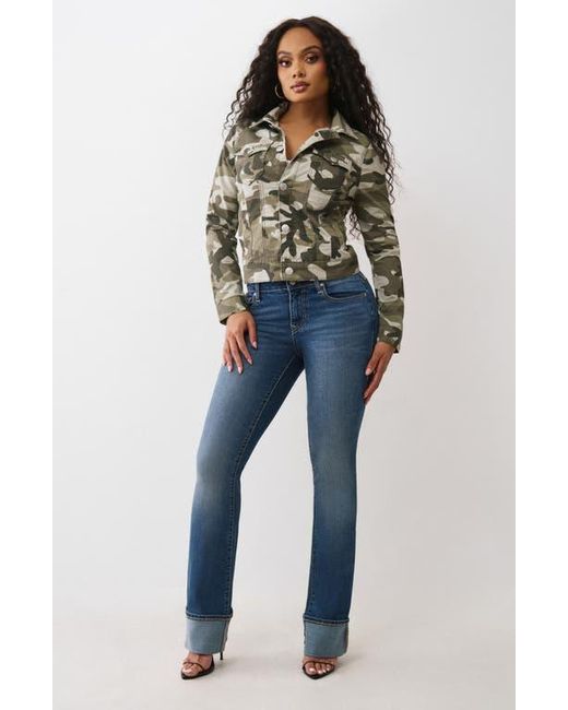 True Religion Gray Camo Shirt Jacket