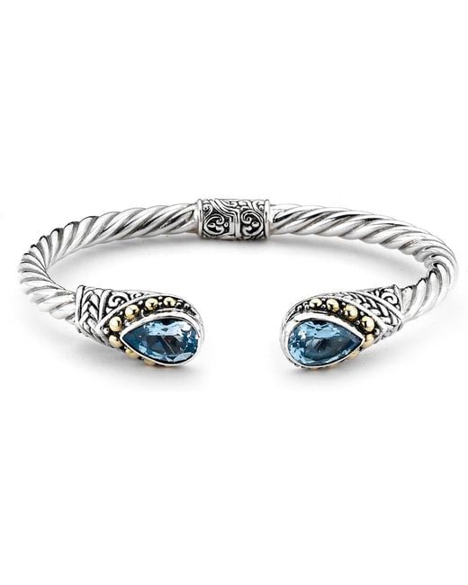 Samuel B. Blue Sterling Bangle