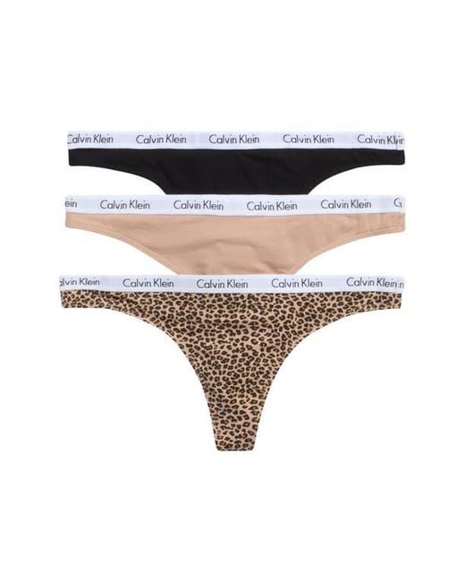 Calvin Klein Black Logo Assorted Thongs