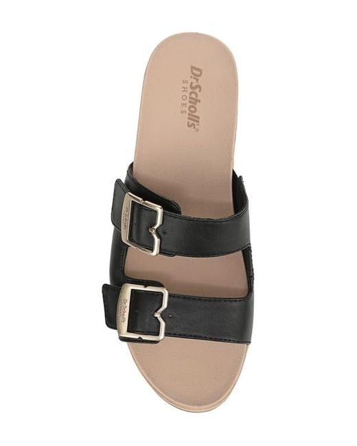 Dr. Scholls Black Cali Breeze Wedge Sandal