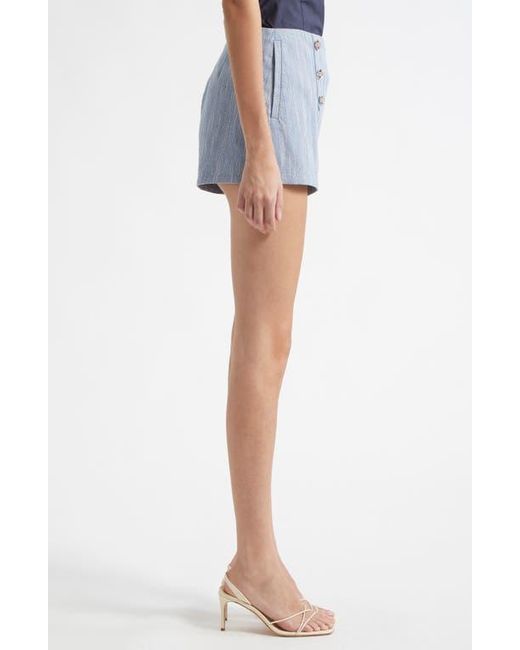 Ramy Brook Blue Samira Front Button Shorts