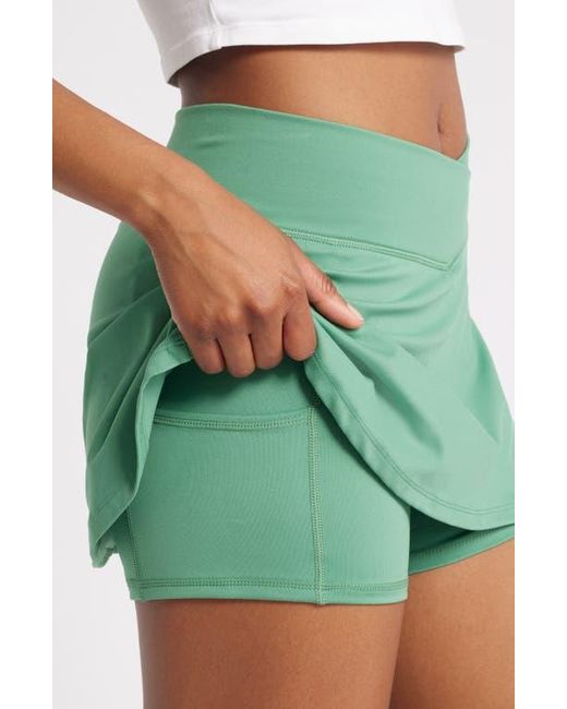 PacSun Green Crossover Waist Skort