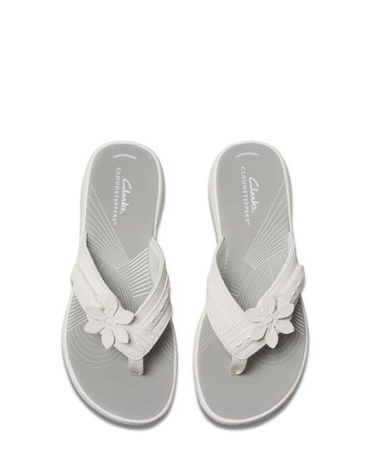 Clarks White Breeze Opal Sandal