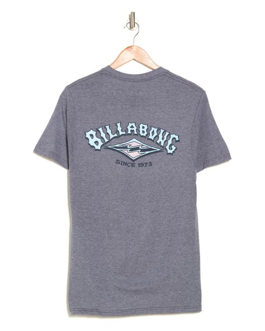Billabong Gray Roll 'em Graphic T-shirt for men