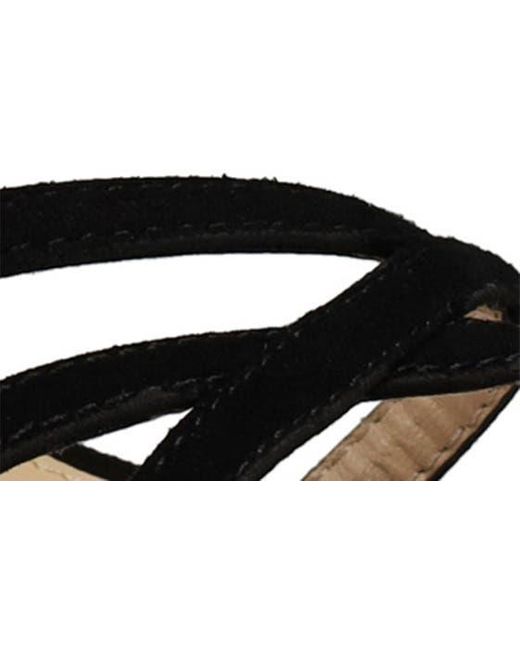 Pelle Moda Black Oneda Platform Sandal