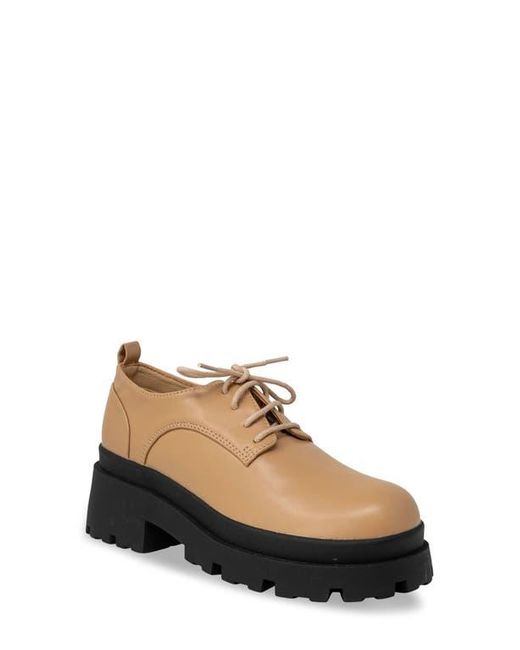In Touch Footwear Natural Lizzo Lugged Platform Derby