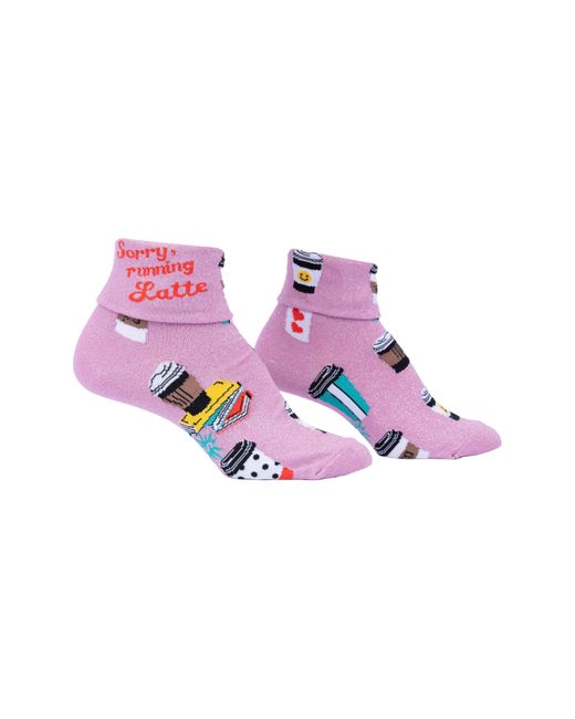 Sock It To Me Pink Running Latte Socks