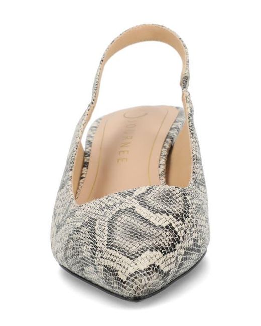 Journee Collection Natural Paulina Slingback Pump