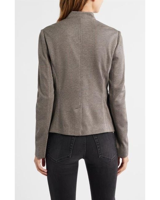 Rag & Bone Gray Mercer Mixed Print Ponte Jacket