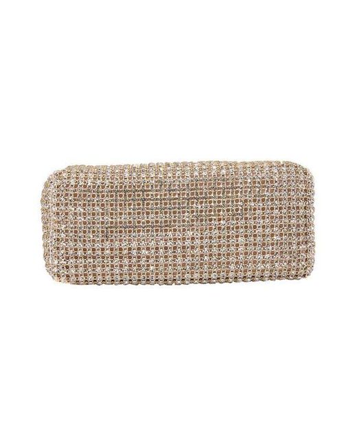 BERNESS Metallic Rhinestone Rectangular Shoulder Bag