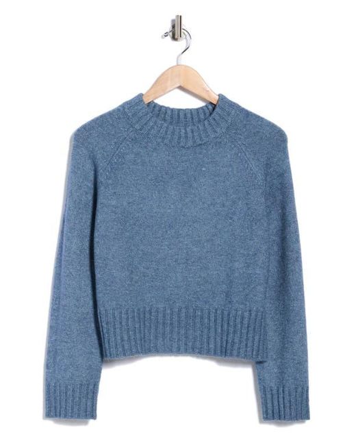 French Connection Blue Crewneck Crop Sweater