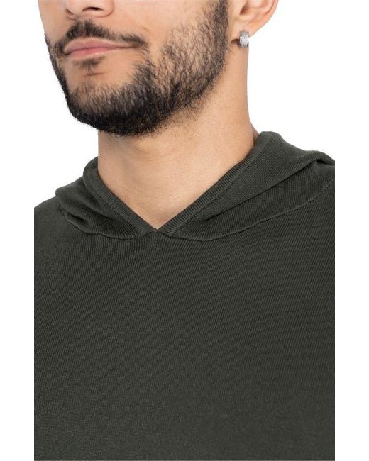 Xray Jeans Gray Core Knit Pullover Hoodie for men