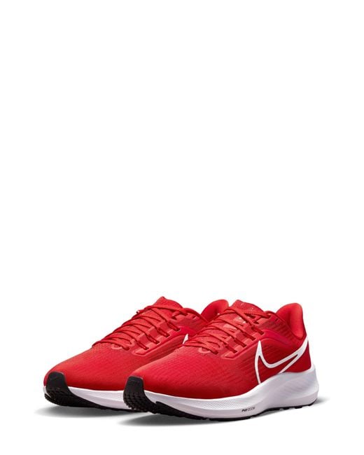 Nike Red Air Zoom Pegasus 39 Running Shoe for men