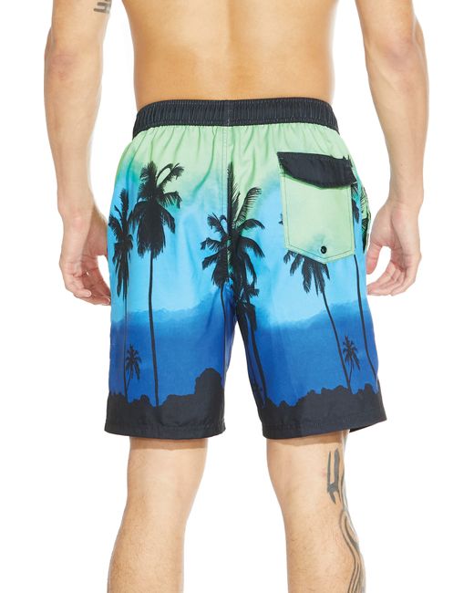 Micros Blue Ocean Ave Swim Shorts for men