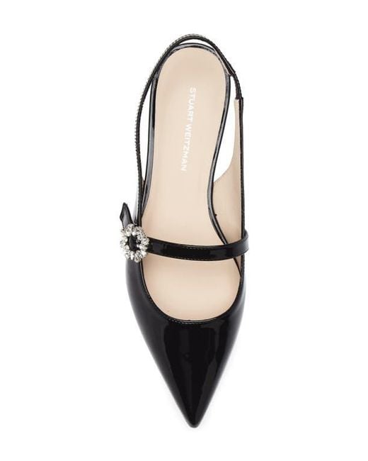 Stuart Weitzman Blue Aura Mary Jane Slingback Pump