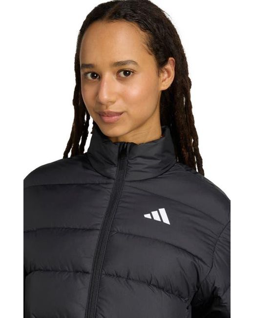 Adidas Black Climawarm 3-Stripes Puffer Jacket
